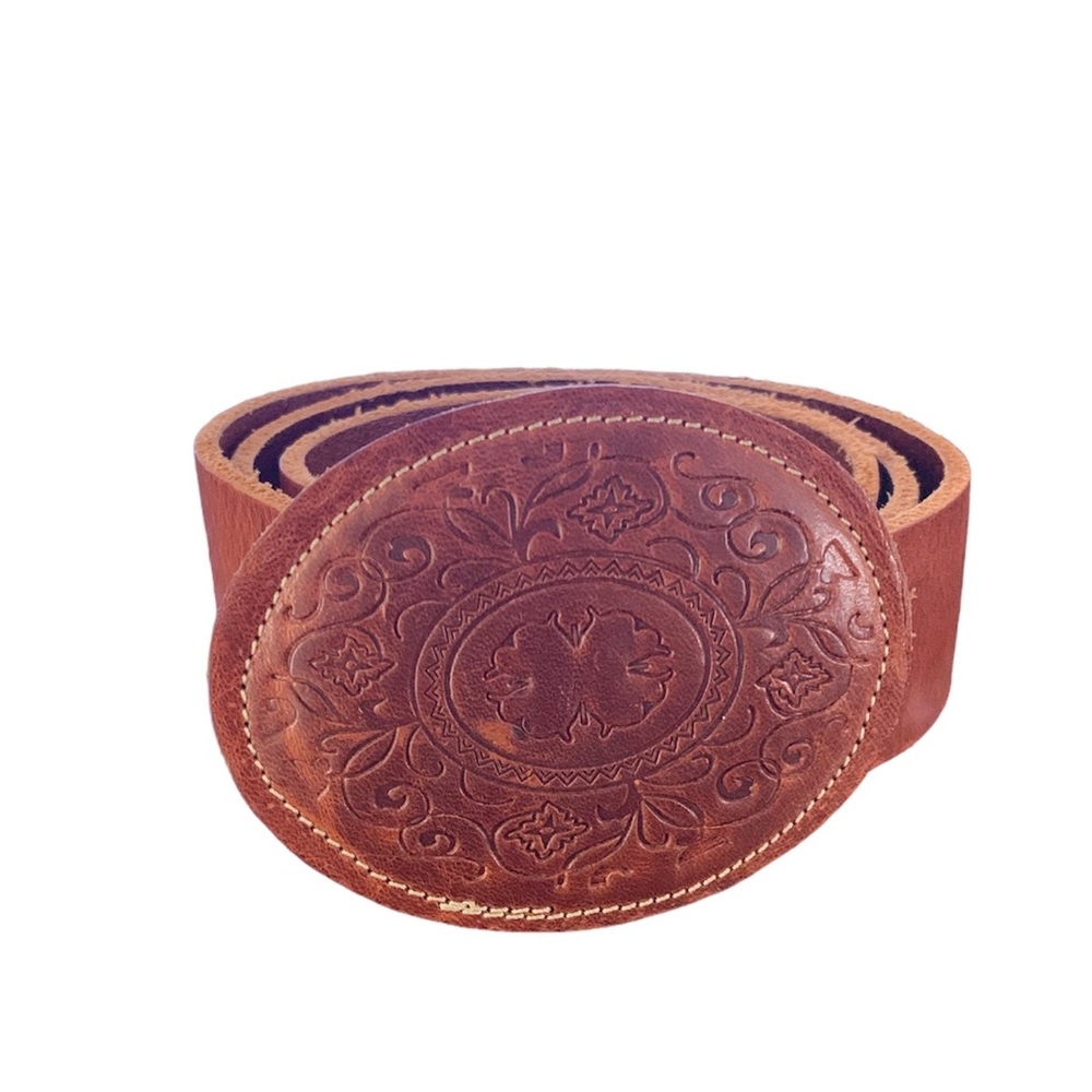 Punto Fibbia Genuine Leather Made In Italy Belt Size Medium